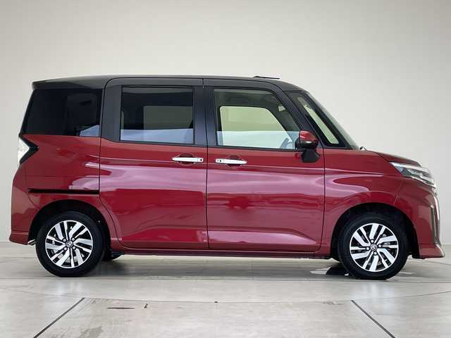 トヨタ ルーミー カスタムG 愛知県 2020(令2)年 2.4万km ブラックマイカメタリック/ファイアークォーツレッドメタリック 純正9型ディズプレイオーディオ　ナビ機能なし/両側パワースライドドア/レーダークルーズコントロール/バックカメラ/コーナーセンサー/純正アルミホイール/LEDヘッドライト/オートマチックハイビーム/ドライブレコーダー/ETC/衝突軽減システム/フルセグ/Bluetooth/ステアリングスイッチ/スマートキー/プッシュスタート