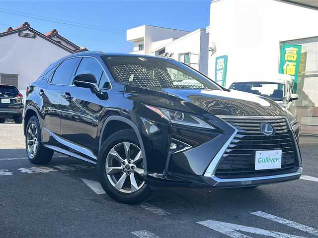 レクサス ＲＸ 300 愛知県 2018(平30)年 9.8万km ブラック ワンオーナー/純正HDDナビ/【フルセグ・DVD再生可・CD・Bluetooth】/バックカメラ/ビルトインETC2.0/後席モニター２セット/Lexus Safety System＋/【プリクラッシュセーフティシステム・レーンキーピングアシスト・レーダークルーズコントロール・インテリジェントクリアランスソナー】/パワーバックドア/横滑り防止機能/アイドリングストップ/オートライト/電動格納ミラー/ウィンカーミラー/プッシュスタート/スマートキー/スペアキーあり/新車保証書/取扱説明書