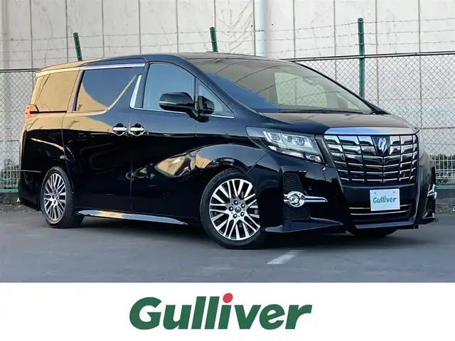 トヨタ アルファード S Cパッケージ 東京都 2015(平27)年 3.3万km ブラック メーカーナビ　/後席モニター　/サンルーフ　/全周囲カメラ　/ＪＢＬサウンド　/電動リアゲート　/両側電動ドア　/ＯＰ革シート　/シート・ハンドルヒーター　/クルコン　/ＡＣ１００Ｖ　/寒冷地仕様　/純正１８インチＡＷ　/ローダウン/禁煙