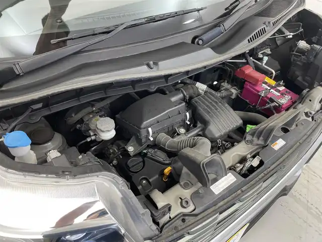 スズキ スペーシア カスタム HYBRID XS 滋賀県 2018(平30)年 5万km ブルーイッシュブラックパール3 禁煙車　/社外7インチナビ/・TV・CD・AM・FM/ETC/両側パワースライド　/衝突軽減ブレーキ　/スペアキー　/シートヒーター　/ハーフレザー　/ビルドインＥＴＣ　/ステアリングスイッチ　/サーキュレーター　/純正フロアマット　/純正アルミホイール/革巻きステアリング/ステアリングスイッチ