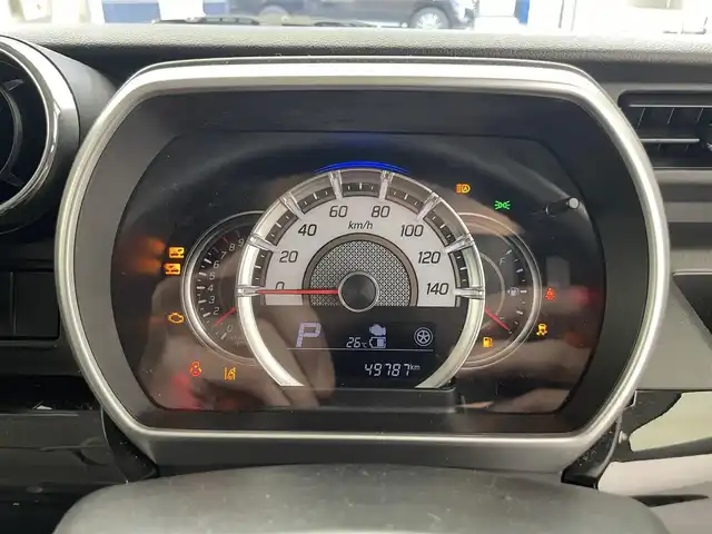 スズキ スペーシア カスタム HYBRID XS 滋賀県 2018(平30)年 5万km ブルーイッシュブラックパール3 禁煙車　/社外7インチナビ/・TV・CD・AM・FM/ETC/両側パワースライド　/衝突軽減ブレーキ　/スペアキー　/シートヒーター　/ハーフレザー　/ビルドインＥＴＣ　/ステアリングスイッチ　/サーキュレーター　/純正フロアマット　/純正アルミホイール/革巻きステアリング/ステアリングスイッチ