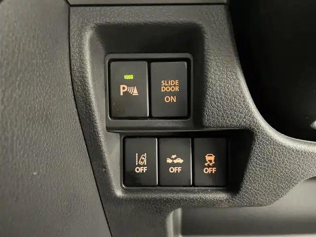 スズキ スペーシア カスタム HYBRID XS 滋賀県 2018(平30)年 5万km ブルーイッシュブラックパール3 禁煙車　/社外7インチナビ/・TV・CD・AM・FM/ETC/両側パワースライド　/衝突軽減ブレーキ　/スペアキー　/シートヒーター　/ハーフレザー　/ビルドインＥＴＣ　/ステアリングスイッチ　/サーキュレーター　/純正フロアマット　/純正アルミホイール/革巻きステアリング/ステアリングスイッチ
