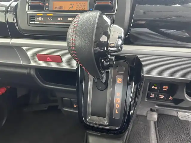 スズキ スペーシア カスタム HYBRID XS 滋賀県 2018(平30)年 5万km ブルーイッシュブラックパール3 禁煙車　/社外7インチナビ/・TV・CD・AM・FM/ETC/両側パワースライド　/衝突軽減ブレーキ　/スペアキー　/シートヒーター　/ハーフレザー　/ビルドインＥＴＣ　/ステアリングスイッチ　/サーキュレーター　/純正フロアマット　/純正アルミホイール/革巻きステアリング/ステアリングスイッチ