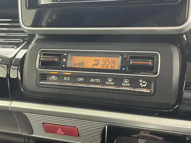 スズキ スペーシア カスタム HYBRID XS 滋賀県 2018(平30)年 5万km ブルーイッシュブラックパール3 禁煙車　/社外7インチナビ/・TV・CD・AM・FM/ETC/両側パワースライド　/衝突軽減ブレーキ　/スペアキー　/シートヒーター　/ハーフレザー　/ビルドインＥＴＣ　/ステアリングスイッチ　/サーキュレーター　/純正フロアマット　/純正アルミホイール/革巻きステアリング/ステアリングスイッチ