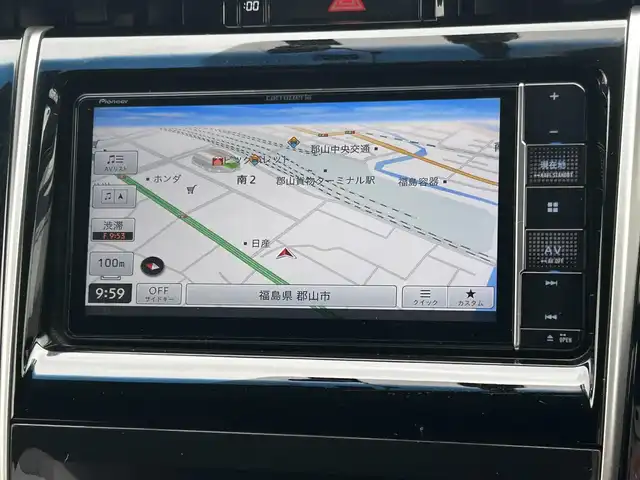 トヨタ ハリアー グランド 福島県 2014(平26)年 6.5万km ホワイトパールクリスタルシャイン ワンオーナー/4WD/サンルーフ/社外メモリナビ/　【ワンセグ/CD/DVD/MSV/SD/BT/HDMI/USB】/バックカメラ/ステアリングリモコン/ドライブレコーダー/ビルトインETC/アイドリングストップ/横滑り防止機能/パーキングアシスト/コーナーセンサー/純正フロアマット/純正ドアバイザー