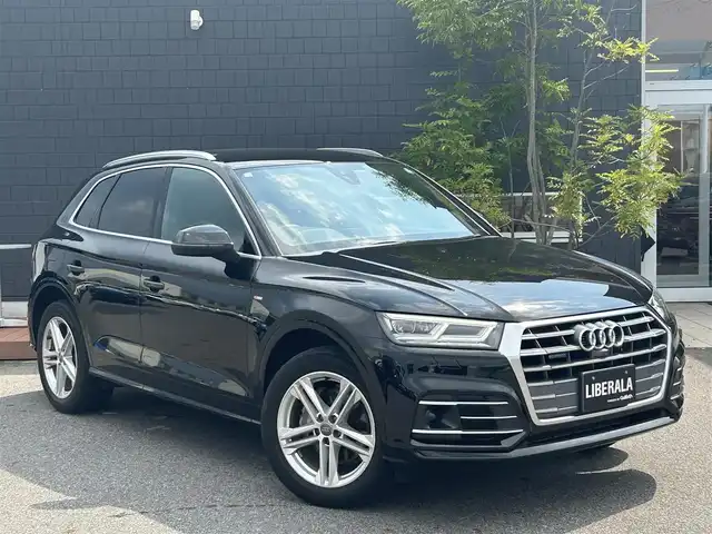 アウディ Ｑ５ 40TDIクワトロ スポーツ 滋賀県 2020(令2)年 3.3万km ミトスブラックメタリック ワンオーナー/マトリクスLEDヘッドライト/Bang＆olufsenサウンド/バーチャルコックピット/ブラックハーフレザー／シートヒーター／メモリ付きPシート/パワーバックドア/ルーフレール/ACC/BSM/３６０°カメラ/純正ナビ／Bluetooth／USB／aux/ETC２．０/フルセグテレビ