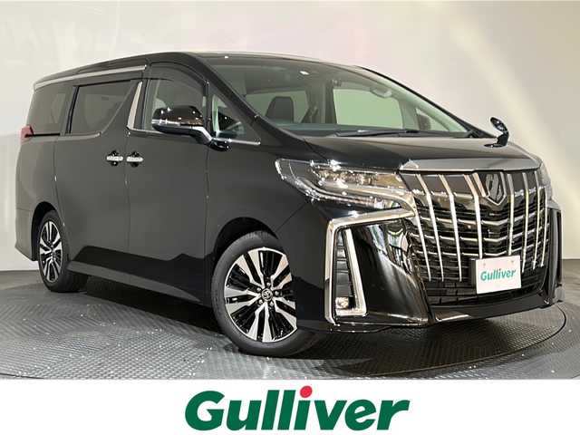 トヨタ アルファード S Cパッケージ 愛媛県 2022(令4)年 3万km ブラック ・９型ナビ（フルセグＴＶ・ＢＴ・ＦＭ・ＡＭ・ＵＳＢ）/・バックカメラ　/・サンルーフ　/・１２．１型後席モニター　/・デジタルインナーミラー　/・ビルトインＥＴＣ　/・クルーズコントロール/・ＤＮ席パワーシート　/・ＤＮ席シートヒーター/・DN席ベンチレーション/・両側パワースライドドア/・オートマチックハイビーム/・ステアリングヒーター/・パワーバックドア/・三眼LEDヘッドライト