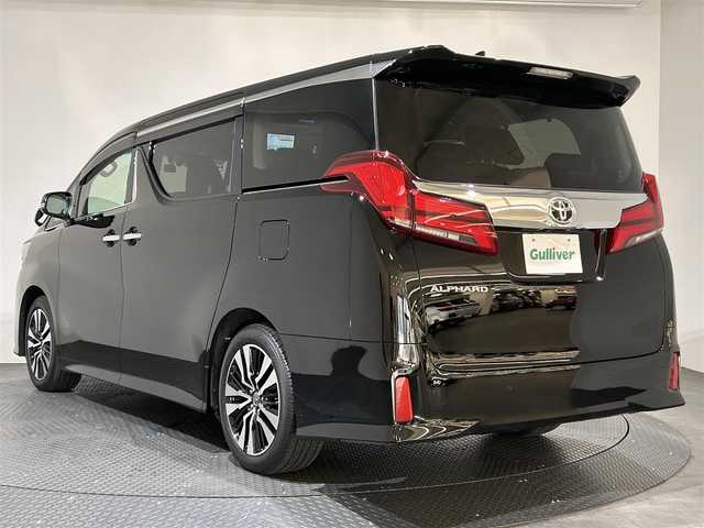 トヨタ アルファード S Cパッケージ 愛媛県 2022(令4)年 3万km ブラック ・９型ナビ（フルセグＴＶ・ＢＴ・ＦＭ・ＡＭ・ＵＳＢ）/・バックカメラ　/・サンルーフ　/・１２．１型後席モニター　/・デジタルインナーミラー　/・ビルトインＥＴＣ　/・クルーズコントロール/・ＤＮ席パワーシート　/・ＤＮ席シートヒーター/・DN席ベンチレーション/・両側パワースライドドア/・オートマチックハイビーム/・ステアリングヒーター/・パワーバックドア/・三眼LEDヘッドライト