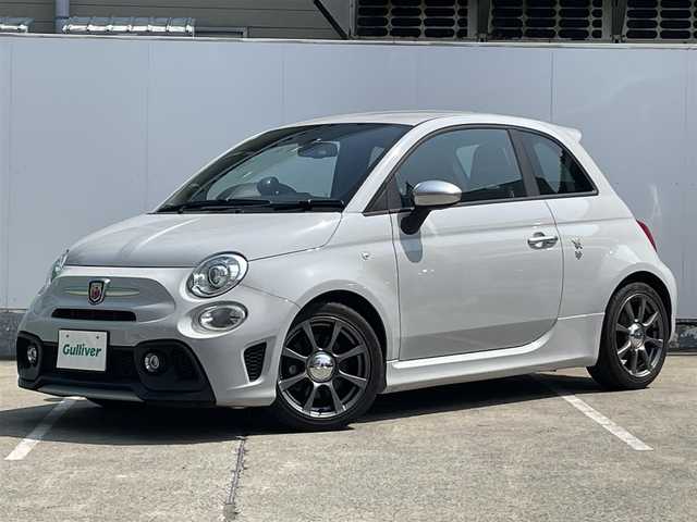 アバルト ５９５ ツーリズモ 青森県 2018(平30)年 4.6万km グレー ターボ/純正ディスプレイオーディオ/【AM/FM/USB/BT/AUX】/MTモード付AT/スポーツモード/フォグランプ/黒レザーシート/パドルシフト/ステアリングスイッチ/コーナーセンサー/純正フロアマット/純正AWスタッドレスタイヤ積込