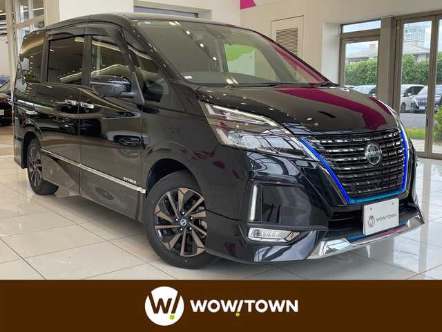 日産 セレナ e－パワー HWS V アーバンクロム 埼玉県 2022(令4)年 2.1万km ダイヤモンドブラック エマージェンシーブレーキ　/プロパイロット　/純正10インチメモリナビ/　　CD/DVD/BT/フルセグ　/アラウンドビューモニター　/両側パワースライドドア　/LEDオートライト　/純正16インチアルミホイール /インテリミラー/ステアリングスイッチ/電子パーキング /純正ETC