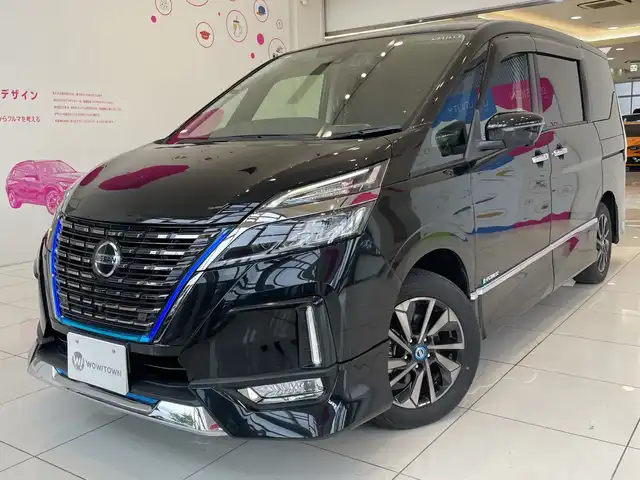 日産 セレナ e－パワー HWS V アーバンクロム 埼玉県 2022(令4)年 2.1万km ダイヤモンドブラック エマージェンシーブレーキ　/プロパイロット　/純正10インチメモリナビ/　　CD/DVD/BT/フルセグ　/アラウンドビューモニター　/両側パワースライドドア　/LEDオートライト　/純正16インチアルミホイール /インテリミラー/ステアリングスイッチ/電子パーキング /純正ETC