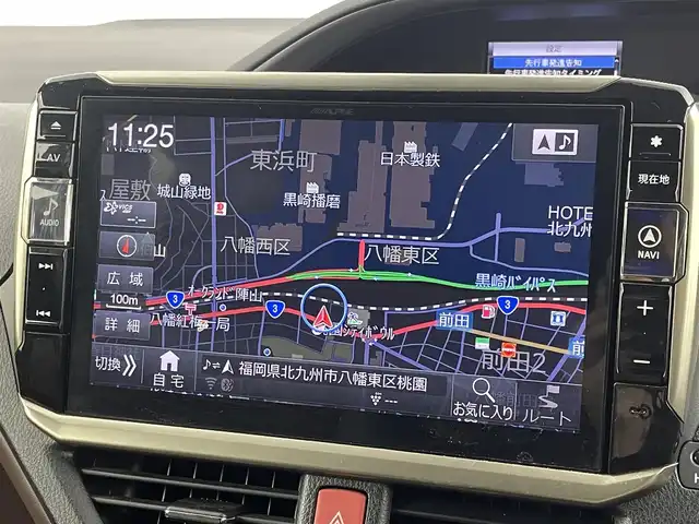 トヨタ エスクァイア ハイブリッド Gi プレミアムパッケージ 福岡県 2018(平30)年 4.6万km ブラック モデリスタエアロ　/アルパインビッグＸ１１ナビ/フルセグTV　/バックカメラ　/ビルトインETC　/前方ドライブレコーダー　/クルーズコントロール　/衝突軽減ブレーキ　/レーンキープ　/オートマチックハイビーム　/両側電動スライドドア　/ハーフレザーシート　/ステアリングヒーター　/シートヒーター　/ＬＥＤヘッドライト　/レオンス１７インチＡＷ