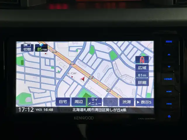 トヨタ ルーミー X S 道央・札幌 2019(平31)年 2.2万km ブライトシルバーM ・４ＷＤ/・寒冷地仕様/・ケンウッドナビ/・ドライブレコーダー/・衝突軽減ブレーキ/・横滑り防止機能/・クリアランスソナー/・ワンセグＴＶ＆ＦＭ＆ＡＭ/・アイドリングストップ/・オートライト/・オートハイビーム/・スマートキー＆プッシュスタート/・アルミホイール/・純正フロアマット/・スペアキー/・純正エンジンスターター/・片側パワースライドドア/・ドアバイザー/・エアコン/・ヘッドライトレベライザー