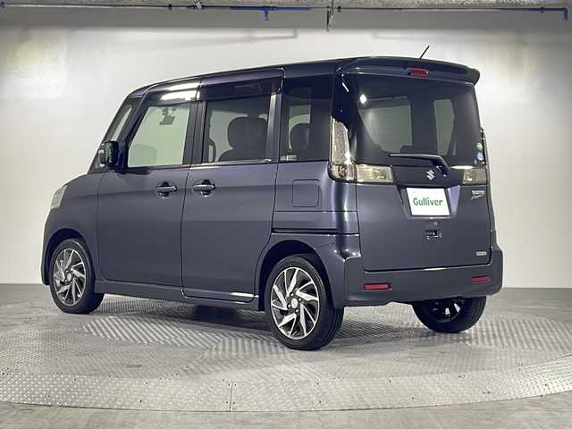 スズキ スペーシア カスタム TS 沖縄県 2014(平26)年 5.8万km ルナグレーパールメタリック 県外仕入/禁煙車/後席モニター/社外SDナビ/CD/DVD/BT/フルセグ/ETC/ドライブレコーダー/アイドリングストップ/両側パワースライドドア/HIDヘッドライト/オートライト/純正15インチAW/純正フロアマット/プッシュスタート/スマートキー/保証書