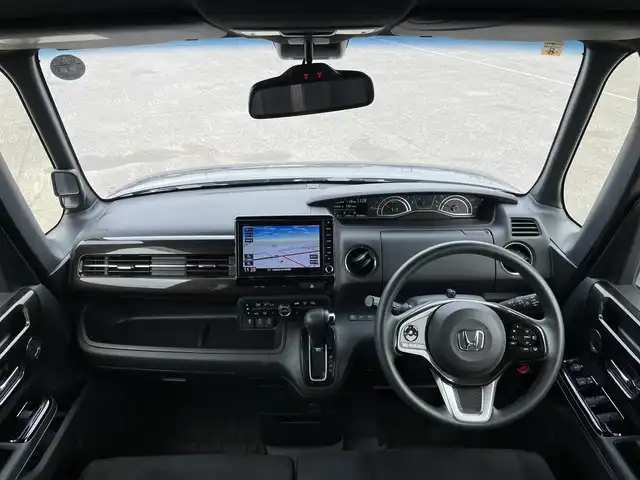 ホンダ Ｎ ＢＯＸ カスタム G L ホンダセンシング 道央・札幌 2018(平30)年 7.6万km クリスタルブラックパール ４WD/純正ディーラーOPナビ/CD/DVD/BT/フルセグ/ホンダセンシング/衝突被害軽減ブレーキ/横滑り防止装置/アダプティブクルーズコントロール/レーンキープアシスト/リヤコーナーセンサー/バックカメラ/ビルトインETC/アイドリングストップ/ECONモード/片側パワースライドドア/前席シートヒーター/ステアリングリモコン/プッシュスタート/スマートキー/LEDヘッドライト/オートライト/オートハイビーム/フォグランプ/電動格納ミラー/ヒーテッドドアミラー/ウィンカーミラー/純正ラバーフロアマット/ドアバイザー/スペアキー