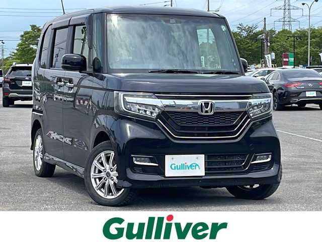 ホンダ Ｎ ＢＯＸ カスタム G L ホンダセンシング 道央・札幌 2018(平30)年 7.6万km クリスタルブラックパール ４WD/純正ディーラーOPナビ/CD/DVD/BT/フルセグ/ホンダセンシング/衝突被害軽減ブレーキ/横滑り防止装置/アダプティブクルーズコントロール/レーンキープアシスト/リヤコーナーセンサー/バックカメラ/ビルトインETC/アイドリングストップ/ECONモード/片側パワースライドドア/前席シートヒーター/ステアリングリモコン/プッシュスタート/スマートキー/LEDヘッドライト/オートライト/オートハイビーム/フォグランプ/電動格納ミラー/ヒーテッドドアミラー/ウィンカーミラー/純正ラバーフロアマット/ドアバイザー/スペアキー