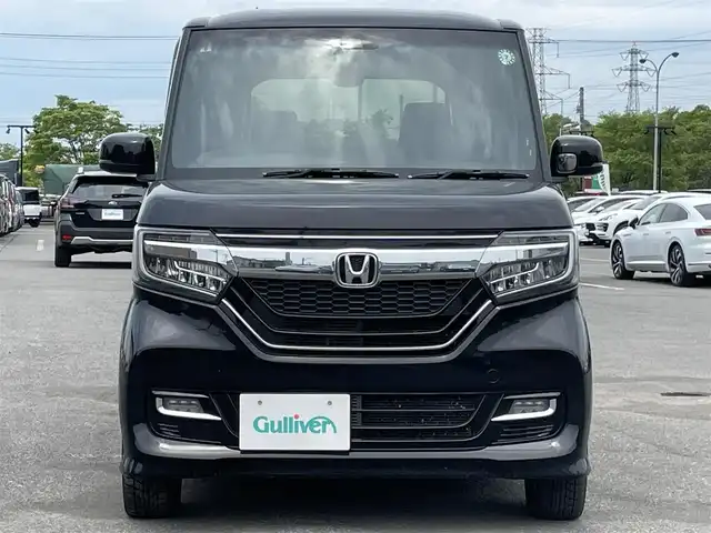 ホンダ Ｎ ＢＯＸ カスタム G L ホンダセンシング 道央・札幌 2018(平30)年 7.6万km クリスタルブラックパール ４WD/純正ディーラーOPナビ/CD/DVD/BT/フルセグ/ホンダセンシング/衝突被害軽減ブレーキ/横滑り防止装置/アダプティブクルーズコントロール/レーンキープアシスト/リヤコーナーセンサー/バックカメラ/ビルトインETC/アイドリングストップ/ECONモード/片側パワースライドドア/前席シートヒーター/ステアリングリモコン/プッシュスタート/スマートキー/LEDヘッドライト/オートライト/オートハイビーム/フォグランプ/電動格納ミラー/ヒーテッドドアミラー/ウィンカーミラー/純正ラバーフロアマット/ドアバイザー/スペアキー