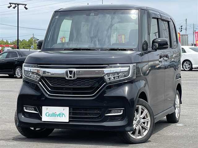 ホンダ Ｎ ＢＯＸ カスタム G L ホンダセンシング 道央・札幌 2018(平30)年 7.6万km クリスタルブラックパール ４WD/純正ディーラーOPナビ/CD/DVD/BT/フルセグ/ホンダセンシング/衝突被害軽減ブレーキ/横滑り防止装置/アダプティブクルーズコントロール/レーンキープアシスト/リヤコーナーセンサー/バックカメラ/ビルトインETC/アイドリングストップ/ECONモード/片側パワースライドドア/前席シートヒーター/ステアリングリモコン/プッシュスタート/スマートキー/LEDヘッドライト/オートライト/オートハイビーム/フォグランプ/電動格納ミラー/ヒーテッドドアミラー/ウィンカーミラー/純正ラバーフロアマット/ドアバイザー/スペアキー