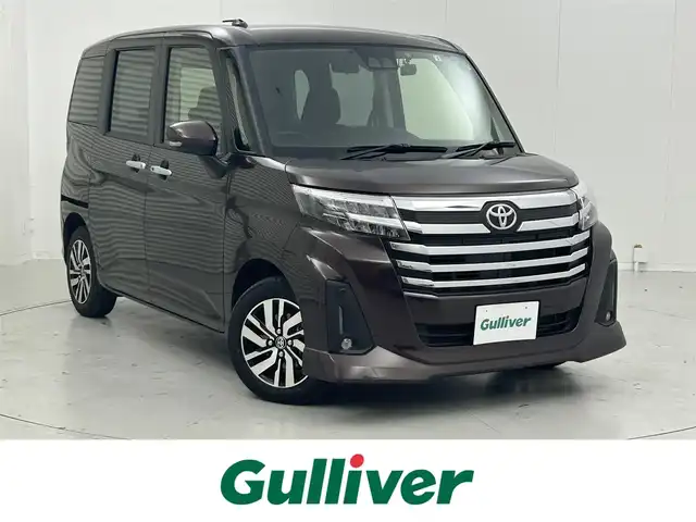 トヨタ ルーミー カスタムG 茨城県 2022(令4)年 0.8万km プラムブラウンパールクリスタルシャイン 純正ナビ/バックカメラ/ワンセグ/衝突被害軽減ブレーキ/車線逸脱抑制装置/レーダークルーズコントロール/オートマチックハイビーム/クリアランスソナー/両側電動スライドドア/ETC/ドラレコ/シートヒーター/純正15インチAW/LEDヘッドライト/スマートキー