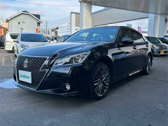 トヨタ クラウン アスリート G i－Four 道東・釧路十勝 2013(平25)年 6万km プレシャスブラックパール ４WD/純正HDDナビ/CD/DVD/BT/MSV/フルセグTV/バックカメラ/サンルーフ/クルーズコントロール/レザーシート/前席シートヒーター/前席エアーシート/前席パワーシート/前後ドライブレコーダー/革巻ステアリング/ETC/電動リアサンシェード/カーテンエアバック/冬タイヤ積み込み