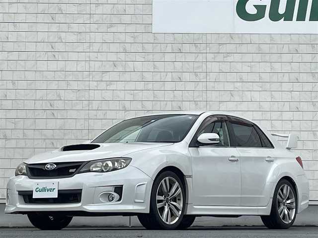 スバル インプレッサ ＷＲＸ STI A－Line タイプS 岩手県 2012(平24)年 9.7万km サテンホワイトパール 禁煙車/4WD/純正STIシート/大型純正ウィング/パドルシフト/前席パワーシート/社外ナビ/→フルセグTV/Bluetooth/CD/DVD/FM/AM/クルーズコントロール/横滑り防止装置/〇プッシュスタート/〇電動格納ミラー/ウィンカーミラー/〇ドアバイザー/〇フロアマット/〇スマートキー/〇シガーソケット/HIDヘッドライト/フォグライト/ETC