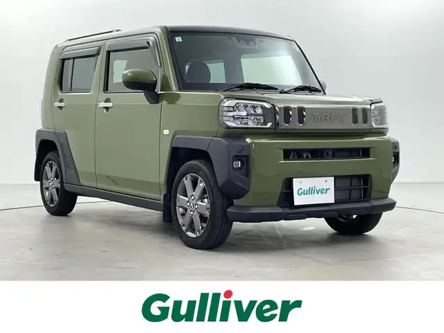 ダイハツ タフト G ターボ 福井県 2021(令3)年 2.5万km フォレストカーキメタリック パノラマルーフ　純正９型ナビ　全周囲Ｃ　レーダークルーズ　フルセグ　シートヒーター　ＤＶＤ再生　Ｂｌｕｅｔｏｏｔｈ　ＥＴＣ　純正１５ＡＷ　オートＬＥＤライト　フォグランプ　電動パーキングブレーキ