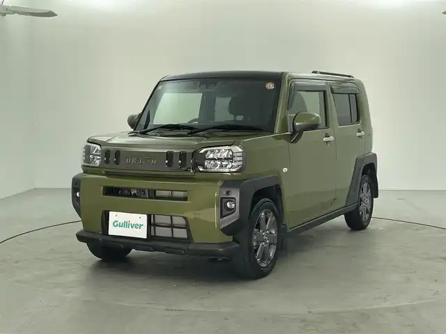ダイハツ タフト G ターボ 福井県 2021(令3)年 2.5万km フォレストカーキメタリック パノラマルーフ　純正９型ナビ　全周囲Ｃ　レーダークルーズ　フルセグ　シートヒーター　ＤＶＤ再生　Ｂｌｕｅｔｏｏｔｈ　ＥＴＣ　純正１５ＡＷ　オートＬＥＤライト　フォグランプ　電動パーキングブレーキ
