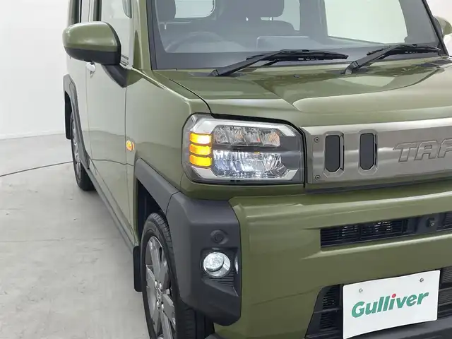 ダイハツ タフト G ターボ 福井県 2021(令3)年 2.5万km フォレストカーキメタリック パノラマルーフ　純正９型ナビ　全周囲Ｃ　レーダークルーズ　フルセグ　シートヒーター　ＤＶＤ再生　Ｂｌｕｅｔｏｏｔｈ　ＥＴＣ　純正１５ＡＷ　オートＬＥＤライト　フォグランプ　電動パーキングブレーキ