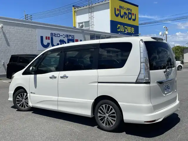 日産 セレナ ハイウェイスター Sハイブリッド 佐賀県 2014(平26)年 9.4万km ブリリアントホワイトパール CVT交換済、フリップダウンモニター、衝突軽減ブレーキ、車線逸脱警報、タイヤ2023グッドイヤー
