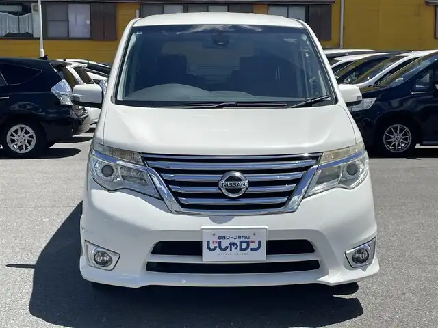 日産 セレナ ハイウェイスター Sハイブリッド 佐賀県 2014(平26)年 9.4万km ブリリアントホワイトパール CVT交換済、フリップダウンモニター、衝突軽減ブレーキ、車線逸脱警報、タイヤ2023グッドイヤー