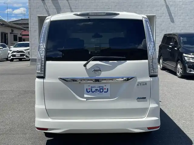 日産 セレナ ハイウェイスター Sハイブリッド 佐賀県 2014(平26)年 9.4万km ブリリアントホワイトパール CVT交換済、フリップダウンモニター、衝突軽減ブレーキ、車線逸脱警報、タイヤ2023グッドイヤー