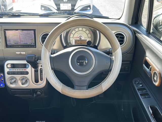 スズキ ラパン X 愛知県 2012(平24)年 6.1万km マルーンブラウンパール /禁煙車//社外ナビ・フルセグTV/　(AVIC-MRZ09)//Bluetooth//バックカメラ//プッシュスタート//純正フロアマット//ドアバイザー//電動格納ミラーウィンカー//社外LEDライト//スマートキー//プッシュスタート//純正１４インチアルミ//取扱説明書//新車保証書//スペアキー×１
