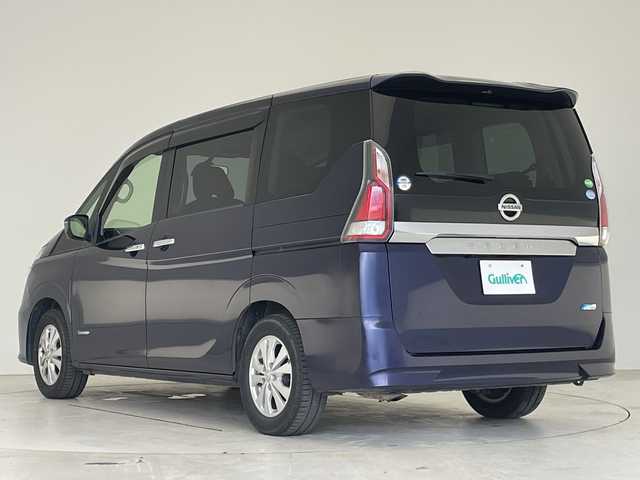 日産 セレナ G 愛知県 2017(平29)年 5.7万km アズライトブルー 純正9型ナビ/フリップダウンモニター/バックカメラ/両側パワースライドドア/ＥＴＣ/アイドリングストップ/LEDヘッドライト/純正アルミホイール/フルセグ/CD DVD/Bluetooth/衝突軽減システム/ステアリングスイッチ/スマートキー/プッシュスタート