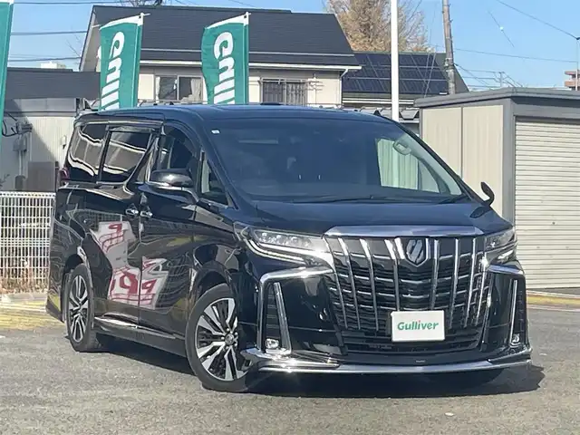 トヨタ アルファード S Cパッケージ 宮城県 2021(令3)年 5.7万km ブラック ワンオーナー/純正ナビ/(フルセグTV、DVD、ライオ、BT)/モデリスタエアロ/デジタルインナーミラー/ツインムーンルーフ/社外前後ドラレコ/ＢＳＭ/純正１２．１型フリップダウン式モニター/ＴＶキャンセラー/ビルトインＥＴＣ/パワーバックドア/パワーシート/（運転席、助手席、セカンドシート）/シートヒーター、エアシート/（運転席、助手席）/ステアリングヒーター/シートポジションメモリー/オートハイビーム/LTA/レーダークルーズコントロール/USBポート/純正フロアマット/純正エントランスマット/純正アルミホイールサマータイヤ/(235/50R18)