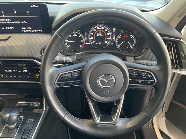 マツダ ＣＸ－６０ XD Sパッケージ 愛知県 2023(令5)年 2.4万km ロジウムホワイトプレミアムメタリック 純正12.4型ナビ SDカードなし/全方位カメラ/レーダークルーズコントロール/シートヒーター/バックカメラ/パワーシート/ヘッドアップディスプレイ/コーナーセンサー/純正アルミホイール/ブラインドスポットモニター/LEDヘッドライト/パドルシフト/ステアリングヒーター/オートマチックハイビーム/ドライブレコーダー/ETC/ワイヤレス充電機/衝突軽減システム/フルセグ/Bluetooth/ステアリングスイッチ/スマートキー/プッシュスタート