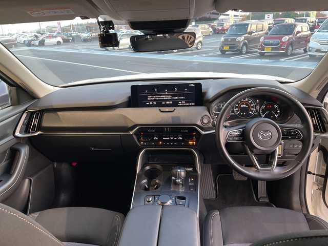 マツダ ＣＸ－６０ XD Sパッケージ 愛知県 2023(令5)年 2.4万km ロジウムホワイトプレミアムメタリック 純正12.4型ナビ SDカードなし/全方位カメラ/レーダークルーズコントロール/シートヒーター/バックカメラ/パワーシート/ヘッドアップディスプレイ/コーナーセンサー/純正アルミホイール/ブラインドスポットモニター/LEDヘッドライト/パドルシフト/ステアリングヒーター/オートマチックハイビーム/ドライブレコーダー/ETC/ワイヤレス充電機/衝突軽減システム/フルセグ/Bluetooth/ステアリングスイッチ/スマートキー/プッシュスタート