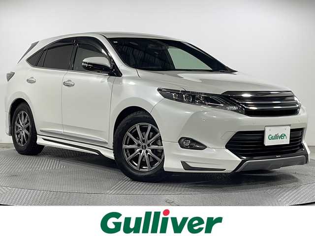 トヨタ ハリアー エレガンス 広島県 2017(平29)年 3.1万km ホワイトパールクリスタルシャイン ALPINE９型ナビ/モデリスタエアロ/パワーシート/バックカメラ/ＥＴＣ/前後ドラレコ/ＭＴモード付ＡＴシフト/フルセグ/コーナーセンサー(前後)/オートライト/フォグランプ/スマートキー/社外17インチアルミホイール(225/65/R17)/エアバッグ(運転席/助手席/サイド/カーテン)