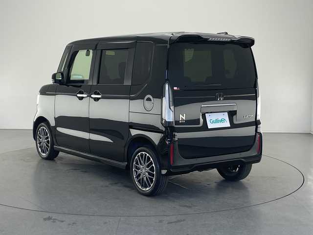 ホンダ Ｎ ＢＯＸ カスタム ターボ 長野県 2023(令5)年 2.9万km クリスタルブラックパール 4WD/純正メモリナビ/（フルセグTV＆CD＆DVD＆SD＆BL＆AppleCarPlay＆AndroidAuto）/バックカメラ/両側パワースライドドア/ターボ/ホンダセンシング/・クルーズコントロール（追従あり）/・衝突被害軽減ブレーキ/・レーンキープアシスト/・クリアランスソナー/ドライブレコーダー（前後）/パドルシフト/シートヒーター（前席）/2列目サンシェード/コンビニフック付きシートバックテーブル（D席、助手席）/電動パーキングブレーキ/ブレーキホールド/LEDヘッドライト/オートマチックハイビーム/オートライト/15インチ純正アルミホイール/純正フロアマット/ドアバイザー/スマートキー