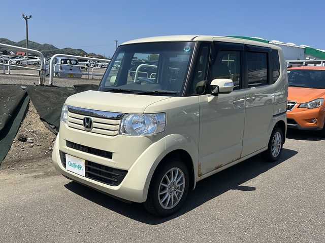 ホンダ Ｎ ＢＯＸ G Lパッケージ 新潟県 2013(平25)年 5.9万km ヒダマリアイボリーパール 純正ギャザーズナビ（CD・DVD・BT・TV）/ETC/バックカメラ/片側パワースライドドア/プッシュスタート/コーナーセンサー/ドアバイザー/コーナーセンサー/ミラーウインカー/スマートキー