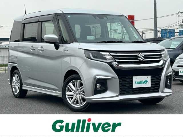 スズキ ソリオ HV MZ 千葉県 2023(令5)年 1.7万km スターシルバーメタリック 純正SDナビ/フルセグテレビ/Bluetooth接続/CD/DVD再生/バックカメラ/両側パワースライドドア/ヘッドアップディスプレイ/衝突被害軽減システム/レーンキープアシスト/ステアリングスイッチ/スマートキー/プッシュスタート/前後ドライブレコーダー/ドアバイザー/純正１５インチアルミホイール/純正フロアマット/プッシュスタート/スマートキー/オートエアコン/ドアバイザー/LEDヘッドライト/オートライト