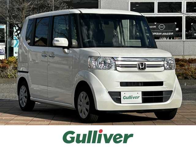 ホンダ Ｎ ＢＯＸ G ターボ SSパッケージ 福島県 2016(平28)年 7.3万km プレミアムホワイトパールⅡ 純正ナビゲーション/型番：VXM-174VFXi/【CD/DVD/SD/BT/TV】/バックカメラ/ビルトインETC/両側電動スライドドア/前席シートヒーター/パドルシフト/クルーズコントロール/シートバックテーブル/リアドアシェード/HIDオートライト/スチールホイール＋スタドッレスセット車載/155/65R14/純正フロアマット