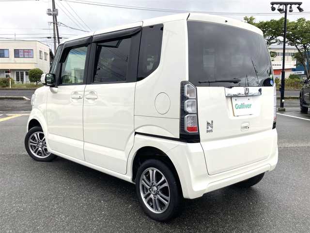 ホンダ Ｎ ＢＯＸ SSパッケージ 鳥取県 2015(平27)年 5.4万km プレミアムホワイトパール 4・W・D/ワンオーナー/社外ナビ/フルセグ/DVD/CD/BT/前席シートヒーター/両側パワースライドドア/衝突被害軽減システム/純正14インチアルミホイール/プッシュエンジンスタート/アイドリングストップ/純正フロアマット/ドアバイザー/スマートキー×２