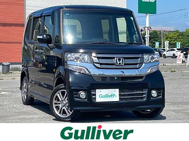 ホンダ Ｎ ＢＯＸ カスタム G Lパッケージ 道央・札幌 2017(平29)年 8.5万km クリスタルブラックパール ４WD/ワンオーナー/純正ディーラーOPナビ/CD/DVD/BT/フルセグ/横滑り防止装置/バックカメラ/ビルトインETC/ECONモード/アイドリングストップ/両側パワースライドドア/前席シートヒーター/ステアリングリモコン/プッシュスタート/スマートキー/HIDヘッドライト/オートライト/フォグランプ/電動格納ミラー/ウィンカーミラー/純正フロアマット/ドアバイザー/スペアキー