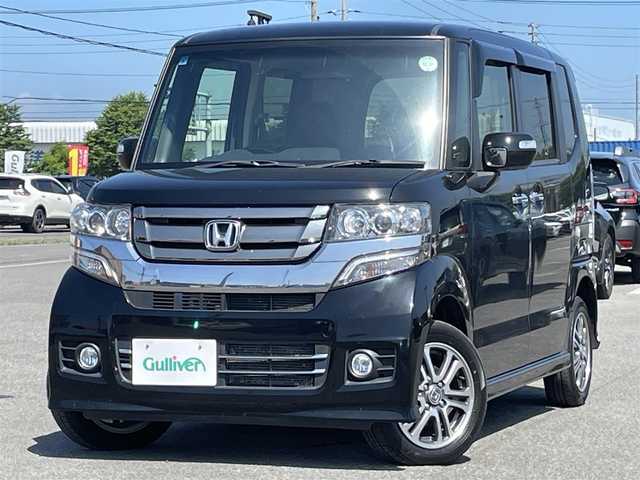 ホンダ Ｎ ＢＯＸ カスタム G Lパッケージ 道央・札幌 2017(平29)年 8.5万km クリスタルブラックパール ４WD/ワンオーナー/純正ディーラーOPナビ/CD/DVD/BT/フルセグ/横滑り防止装置/バックカメラ/ビルトインETC/ECONモード/アイドリングストップ/両側パワースライドドア/前席シートヒーター/ステアリングリモコン/プッシュスタート/スマートキー/HIDヘッドライト/オートライト/フォグランプ/電動格納ミラー/ウィンカーミラー/純正フロアマット/ドアバイザー/スペアキー