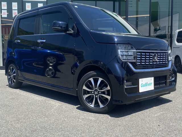 ホンダ Ｎ ＷＧＮ カスタム L ホンダセンシング 兵庫県 2021(令3)年 0.5万km ミッドナイトブルービームM 社外SDナビ/・BT/・CD/DVD/・USB/衝突軽減システム/横滑り防止装置/レーンアシスト/アイドリングストップ/カーテンエアバック/追従クルーズコントロール/前後ドライブレコーダー/パーキングアシスト/シートヒーター