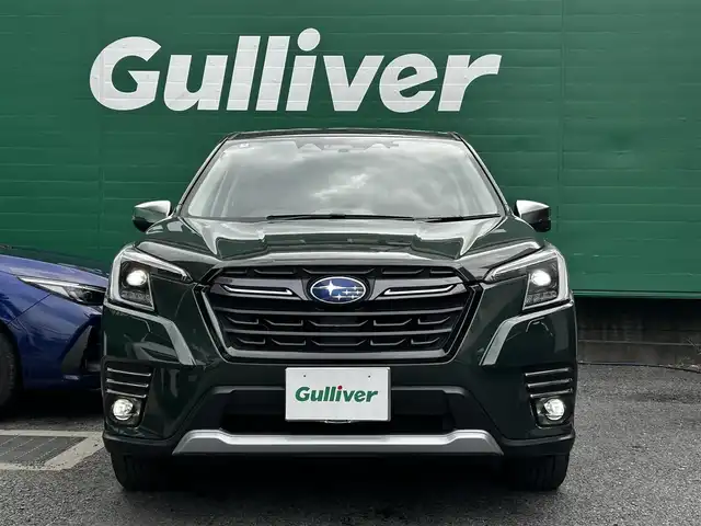 スバル フォレスター ハイブリッド アドバンス 東京都 2022(令4)年 1.3万km Ｄグリーン ワンオーナー/ALPINE製ナビ【7DXXF2】/(フルセグ/CD/DVD//Bluetooth/HDMI/Android Auto/Apple Car Play)/パワーバックドア/バック&サイドカメラ/アイサイトコアテクノロジー/・プリクラッシュブレーキ/・追従機能付クルーズコントロール/・後退時ブレーキアシスト/前後シートヒーター/純正ドライブレコーダー/前席パワーシート/運転席メモリーシート/革巻きステアリング/純正フロアマット/ドアハンドルプロテクター/ETC2.0/スペアキー×1/取扱説明書/保証書