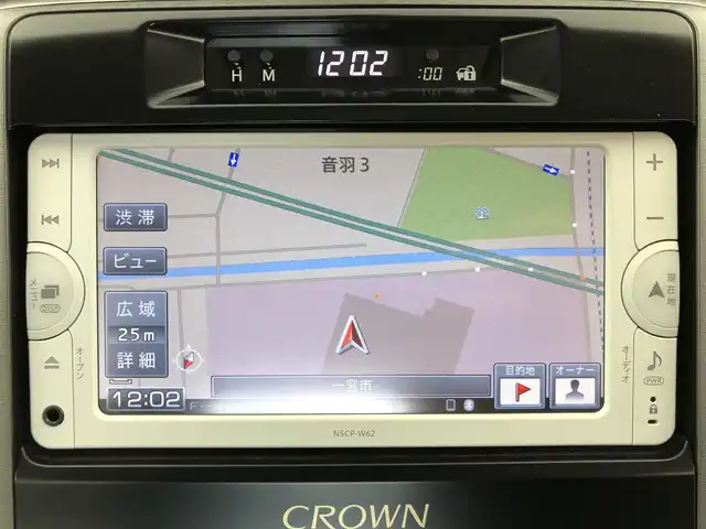 トヨタ クラウン ハイブリッド ロイヤル 愛知県 2013(平25)年 2.3万km ホワイトパールクリスタルシャイン 社外ナビ/（Bluetooth/TV/CD/AM・FM）/バックカメラ/ETC/クルコン/MTモード付AT/純正フロアマット/シートヒーター/プッシュスタート/スマートキー/ドアバイザー/純正16インチＡＷ/スペアタイヤ/電動格納ミラー/オートライト