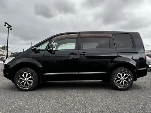 三菱 デリカＤ：５ G－Power package 道央・札幌 2007(平19)年 15万km ディープブラックマイカ ４WD/社外HDDナビ/AM/FM/DVD/CD/アクティブスタビリティコントロール/クルーズコントロール/バックカメラ/ドライブレコーダー/片側パワースライドドア/革巻きステアリング/パドルシフト/MTモード付AT/スマートキー/ハロゲンヘッドライト/オートライト/フォグランプ/電動格納ミラー/ウィンカーミラー/純正フロアマット/ドアバイザー/レーダー探知機