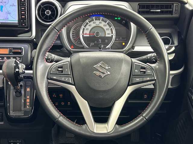 スズキ スペーシア カスタム HYBRID XS 愛知県 2021(令3)年 1.9万km ブルーイッシュブラックパール3 純正ナビ/・フルセグ/・Bluetooth/・CD/DVD/・USB入力端子/・SD音楽録音/運転席シートヒーター/レーダークルーズコントロール/ビルドインＥＴＣ/スズキセーフティーサポート/衝突軽減ブレーキ/レーンキープアシスト/コーナーセンサー/オートマチックハイビーム/前後ドラレコ/ＬＥＤヘッドライト/フォグランプ/ステアリングスイッチ/スマートキー