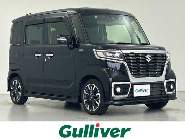 スズキ スペーシア カスタム HYBRID XS 愛知県 2021(令3)年 1.9万km ブルーイッシュブラックパール3 純正ナビ/・フルセグ/・Bluetooth/・CD/DVD/・USB入力端子/・SD音楽録音/運転席シートヒーター/レーダークルーズコントロール/ビルドインＥＴＣ/スズキセーフティーサポート/衝突軽減ブレーキ/レーンキープアシスト/コーナーセンサー/オートマチックハイビーム/前後ドラレコ/ＬＥＤヘッドライト/フォグランプ/ステアリングスイッチ/スマートキー